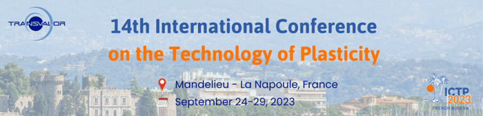 14th International Conference on the Technology of Plasticity