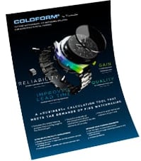 Flyer COLDFORM horlogerie