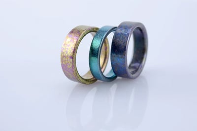 CARATS rings anodized titanium