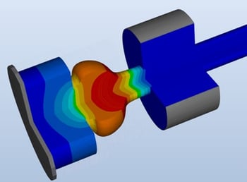 FORGE 3.0 electrical upsetting simulation