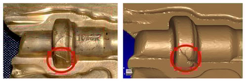 folds laps FORGE simulation vs. reality