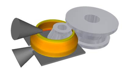 FORGE® radial-axial circular rolling simulation