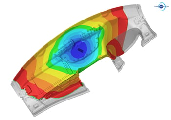 PU foam injection dashboard simulation REM3D