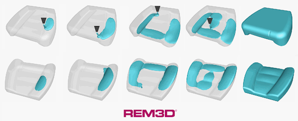 REM3D open mold foaming simulation