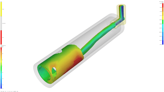 THERCAST coulée centrifuge simulation