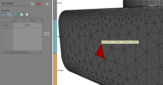 THERCAST local repair meshing