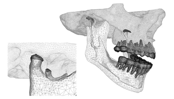 Implementation of the finite elements model (source Yannick Tillier, CEMEF) 